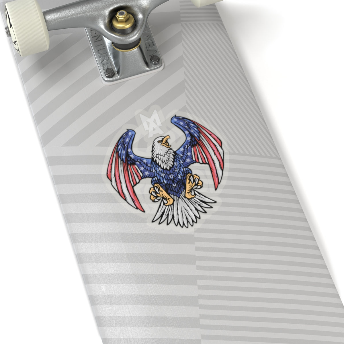 MA Eagle Logo Sticker (White)