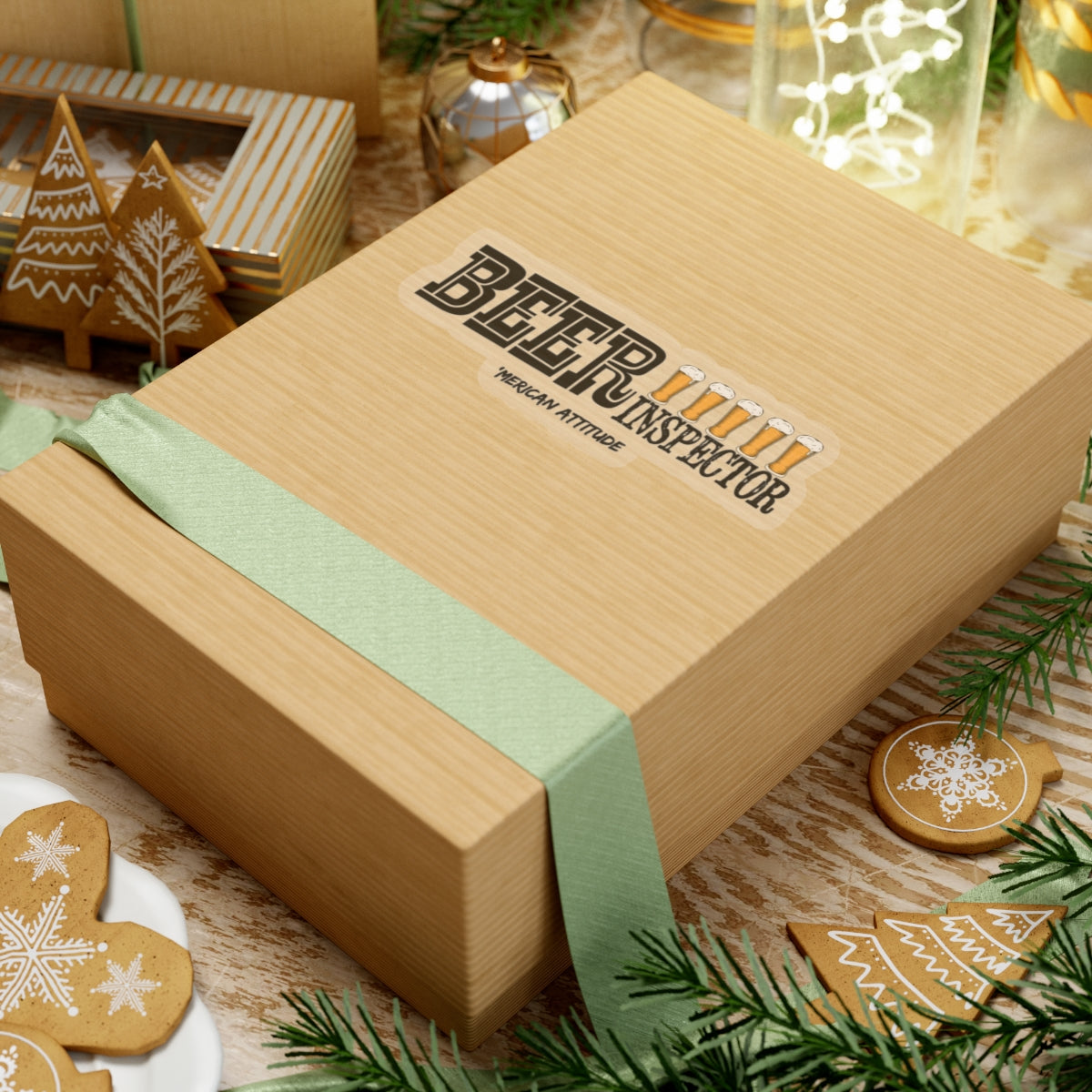 Beer Inspector Sticker (Black)