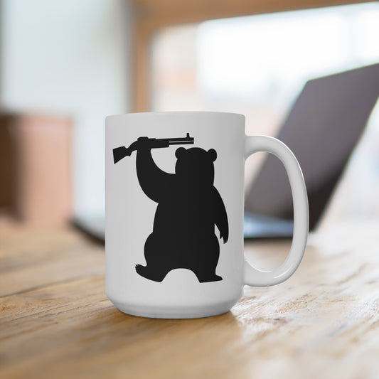 Bear Armed 15oz Mug (White)