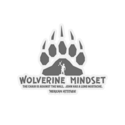 Wolverine Mindset Sticker (Black)