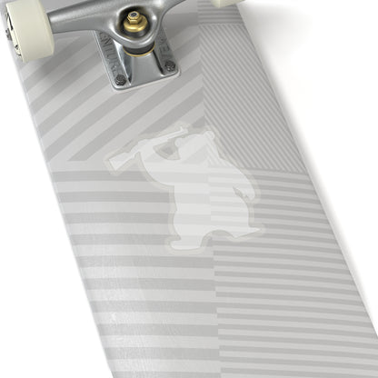 MA Armed Bear Logo Sticker (White)