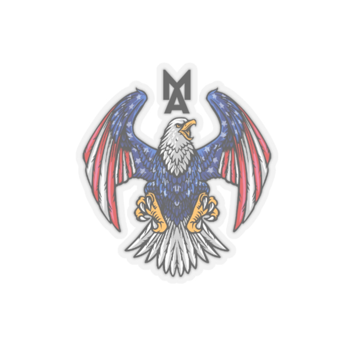 MA Eagle Logo Sticker (Black)