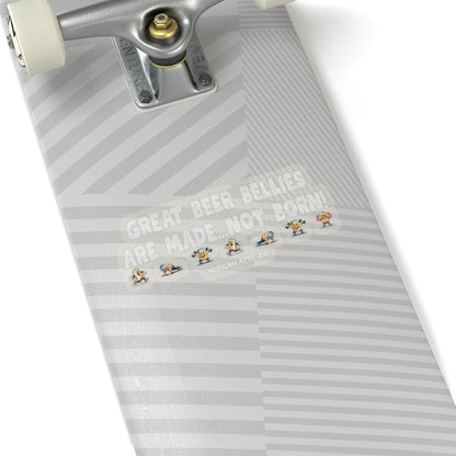 Great Beer Bellies Sticker (White)