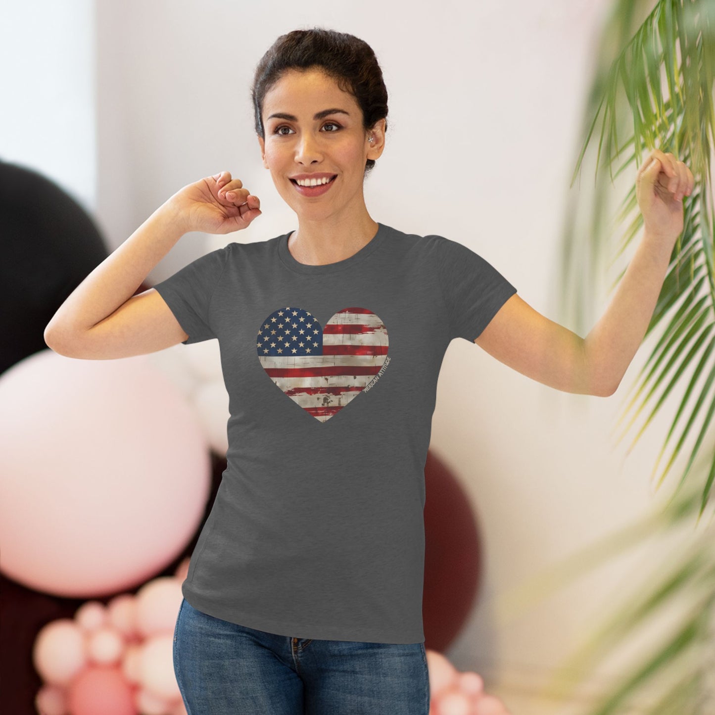 The Flag Is In Your Heart T-shirt (Women)
