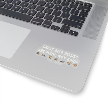 Great Beer Bellies Sticker (White)