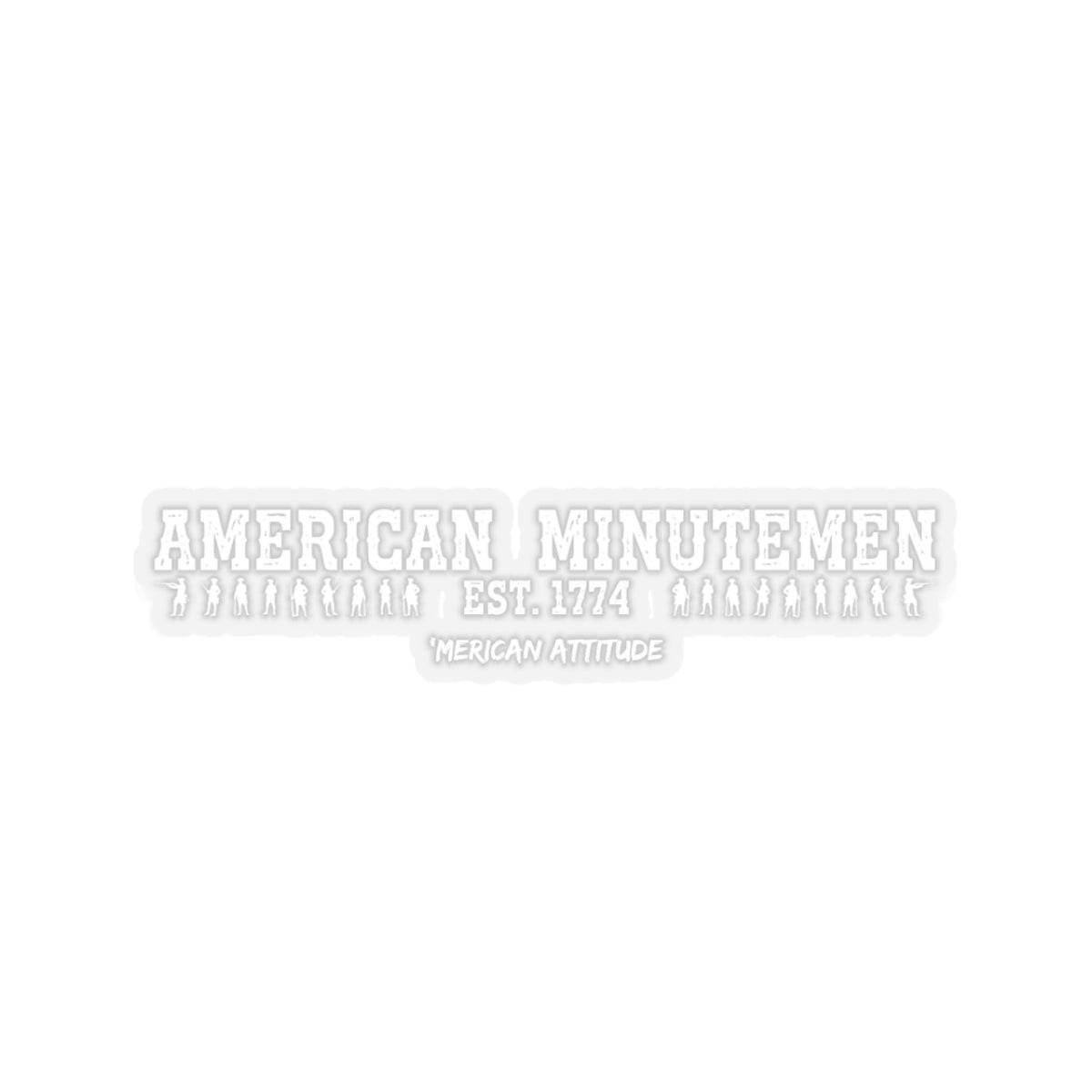 American Minutemen Sticker (White)