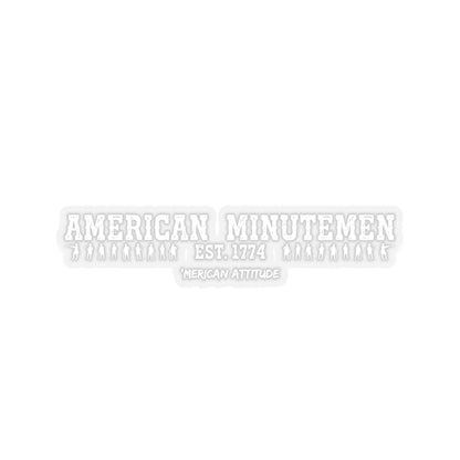 American Minutemen Sticker (White)