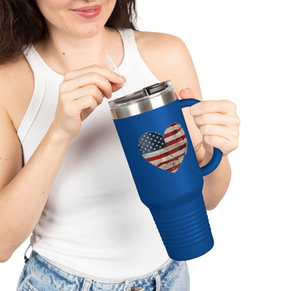 The Flag Is In Your Heart Tumbler (40oz)