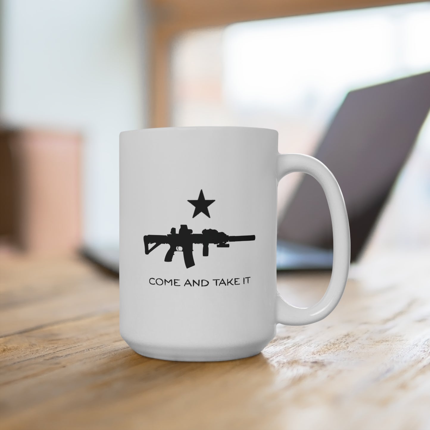 Come And Take It AR  15oz Mug (White)