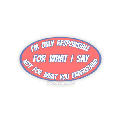 Responsible Sticker (White)