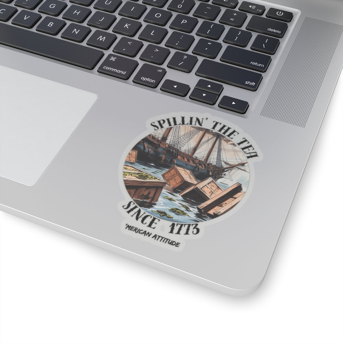 Spillin' The Tea Sticker (Black)
