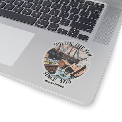 Spillin' The Tea Sticker (Black)
