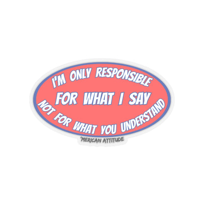 Responsible Sticker (Black)
