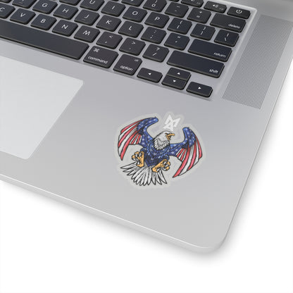 MA Eagle Logo Sticker (White)