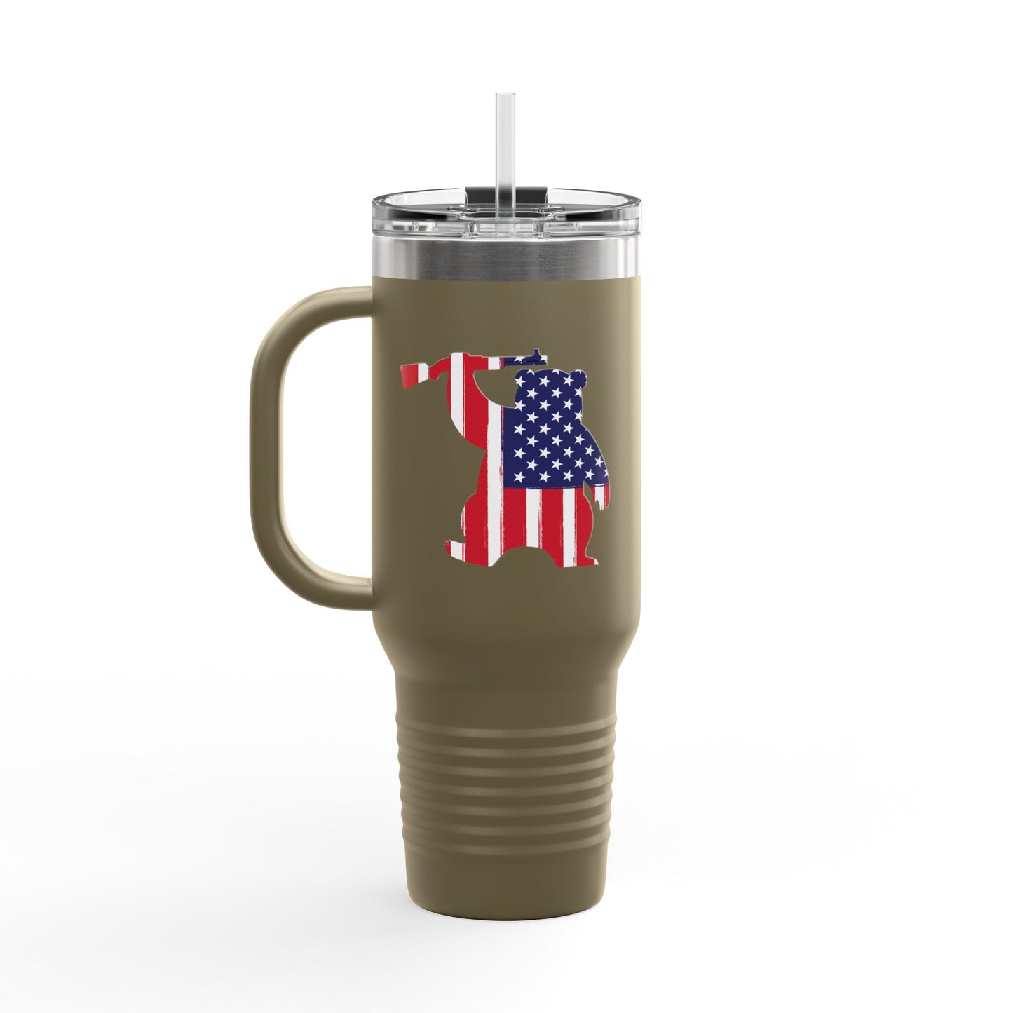 Armed Bear RW&B Tumbler (40oz)