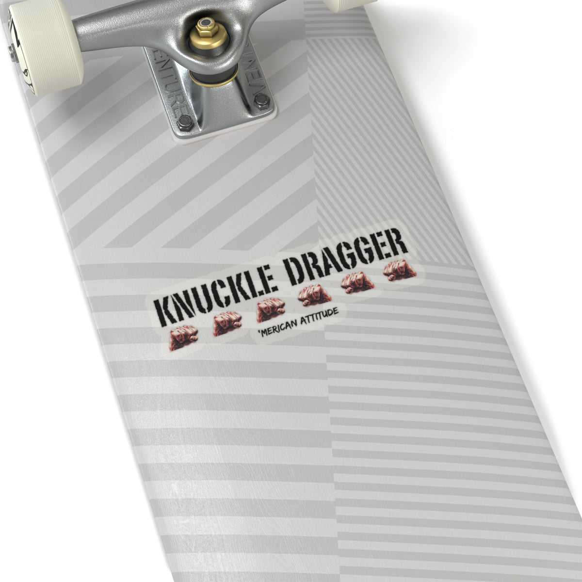 Knuckle Dragger Sticker (Black)