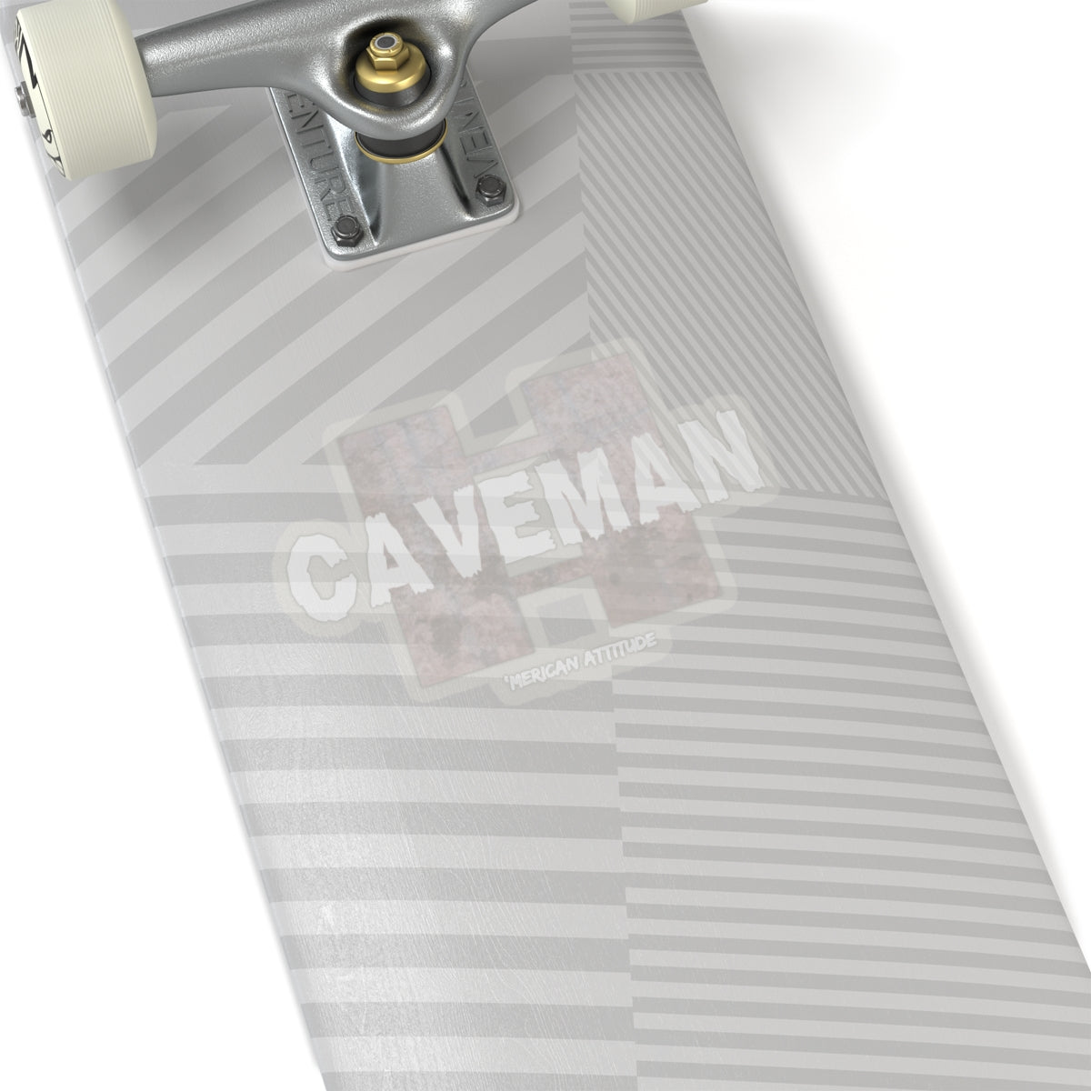 Captain Caveman Sticker (White)
