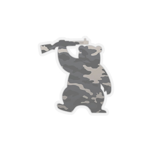 MA Armed Bear Logo Sticker (Camo 3)