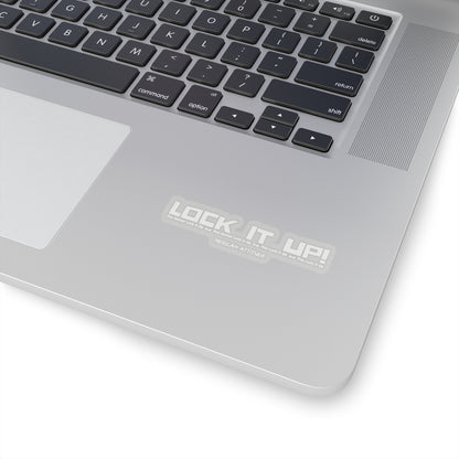 Lock It Up Sticker (White)