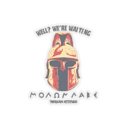 Molon Labe 2 Sticker (Black)