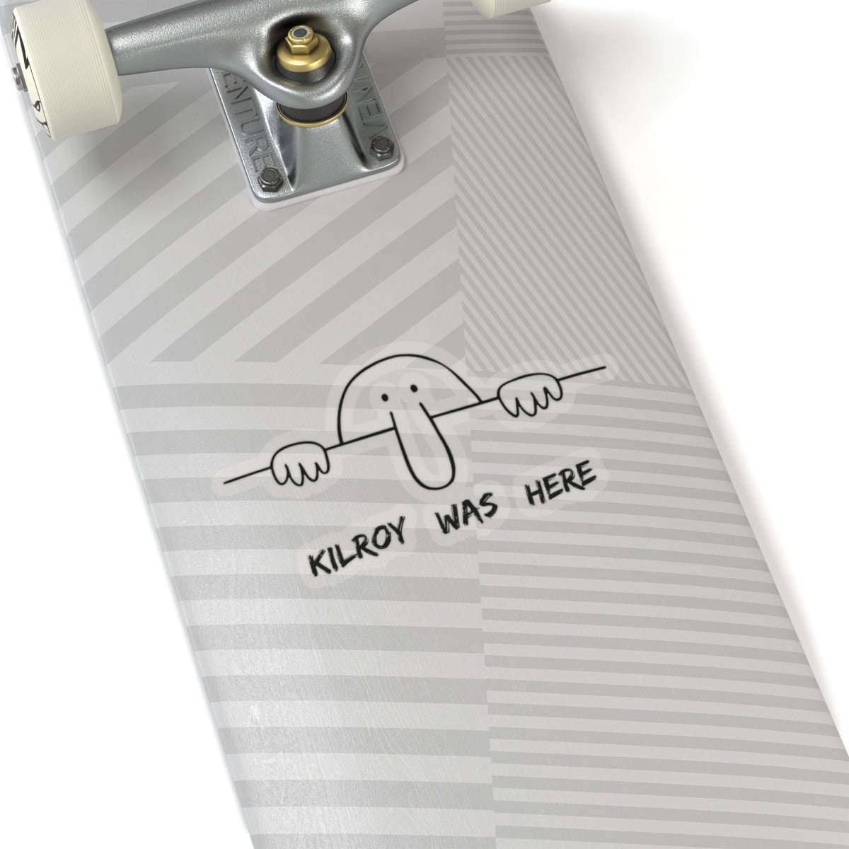 Kilroy Was Here Sticker (Black)