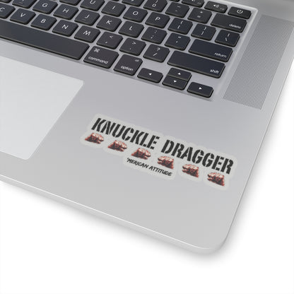 Knuckle Dragger Sticker (Black)