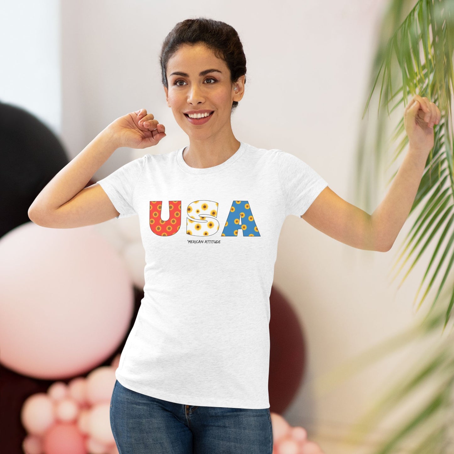 USA Sunflowers T-shirt (Women)