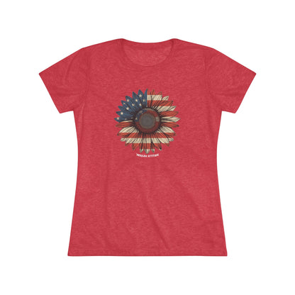 Old Glory Sunflower T-shirt (Women)