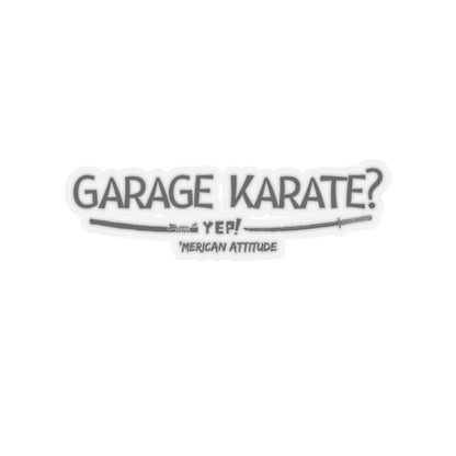 Garage Karate? Sticker (Black)