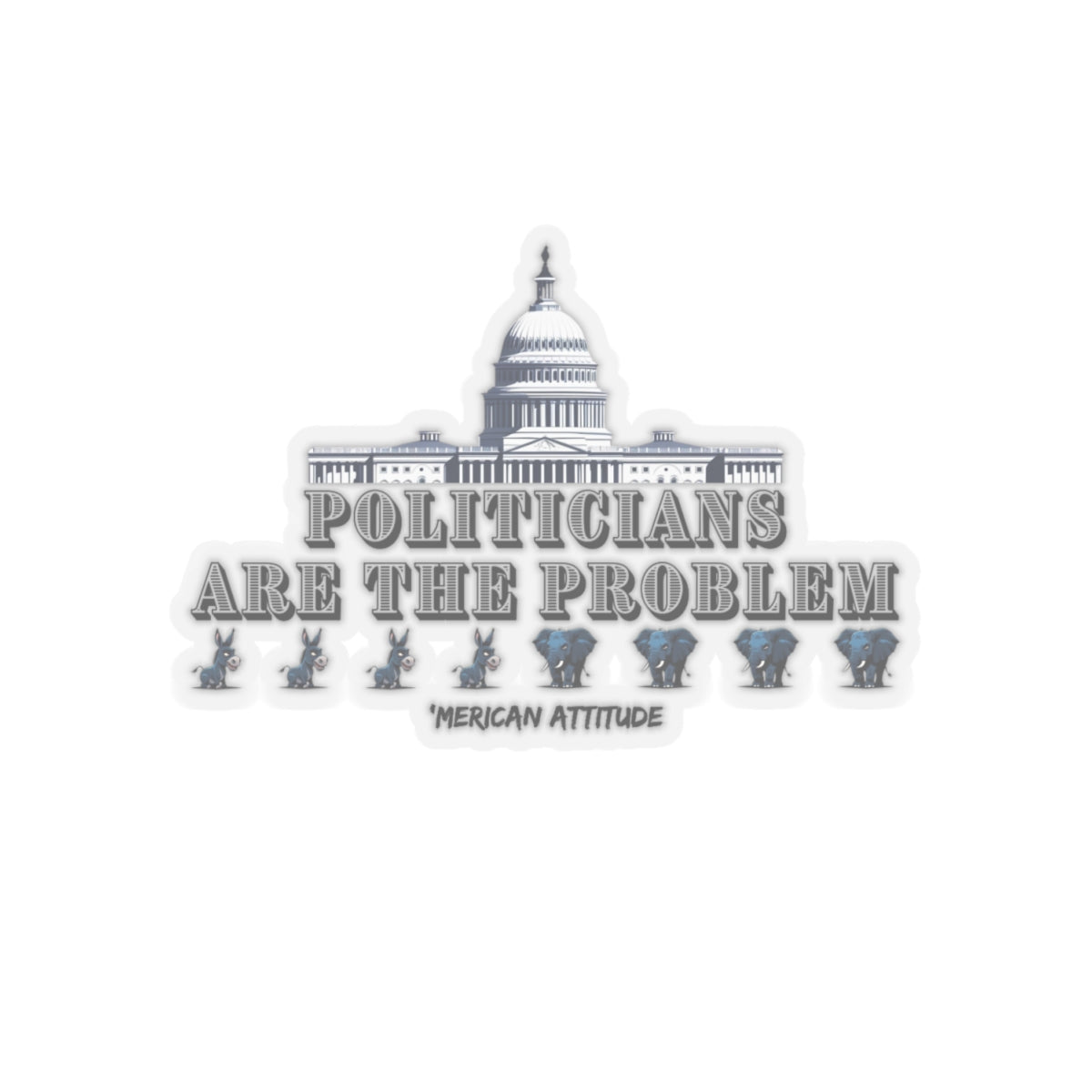 The Problem Sticker (Black)