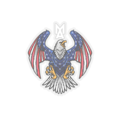 MA Eagle Logo Sticker (White)
