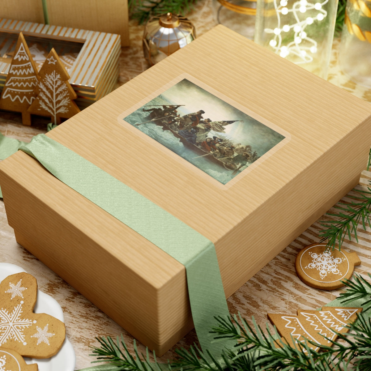 Christmas Night Crossing Sticker