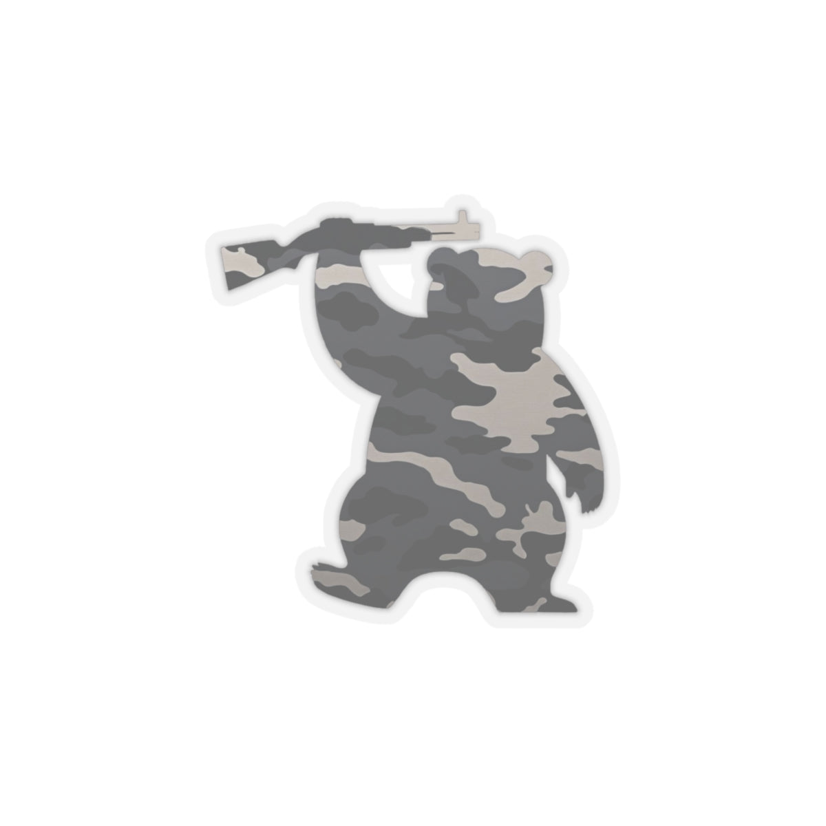 MA Armed Bear Logo Sticker (Camo 3)