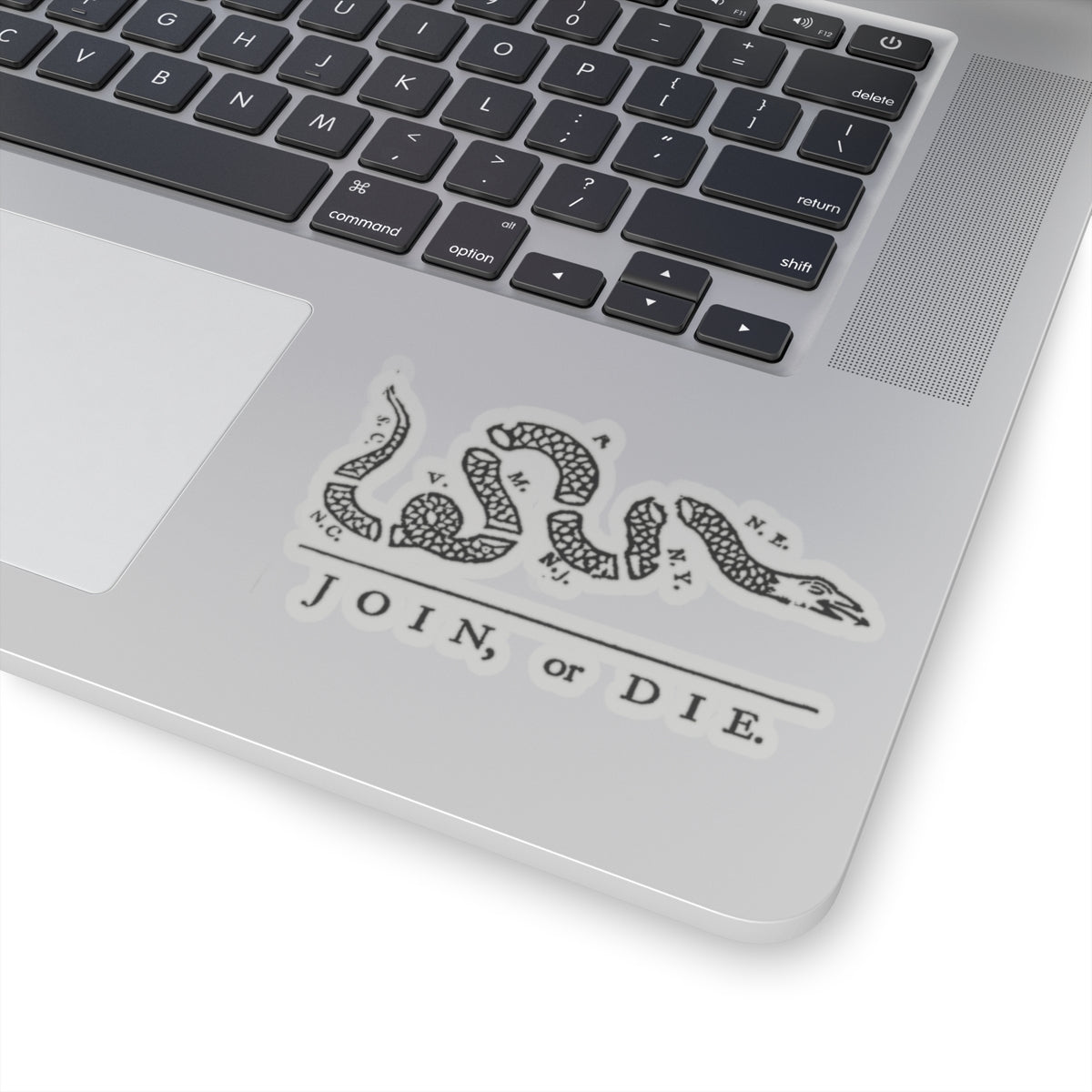 Join, or Die Sticker (Black)