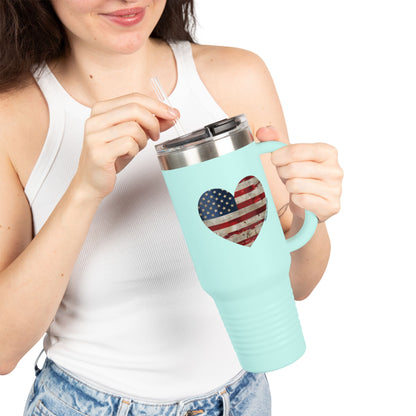 The Flag Is In Your Heart Tumbler (40oz)