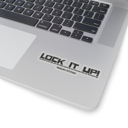 Lock It Up Sticker (Black)