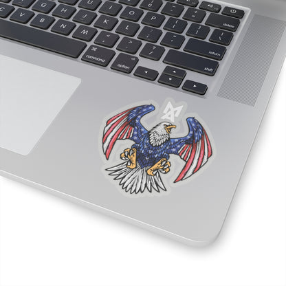 MA Eagle Logo Sticker (White)
