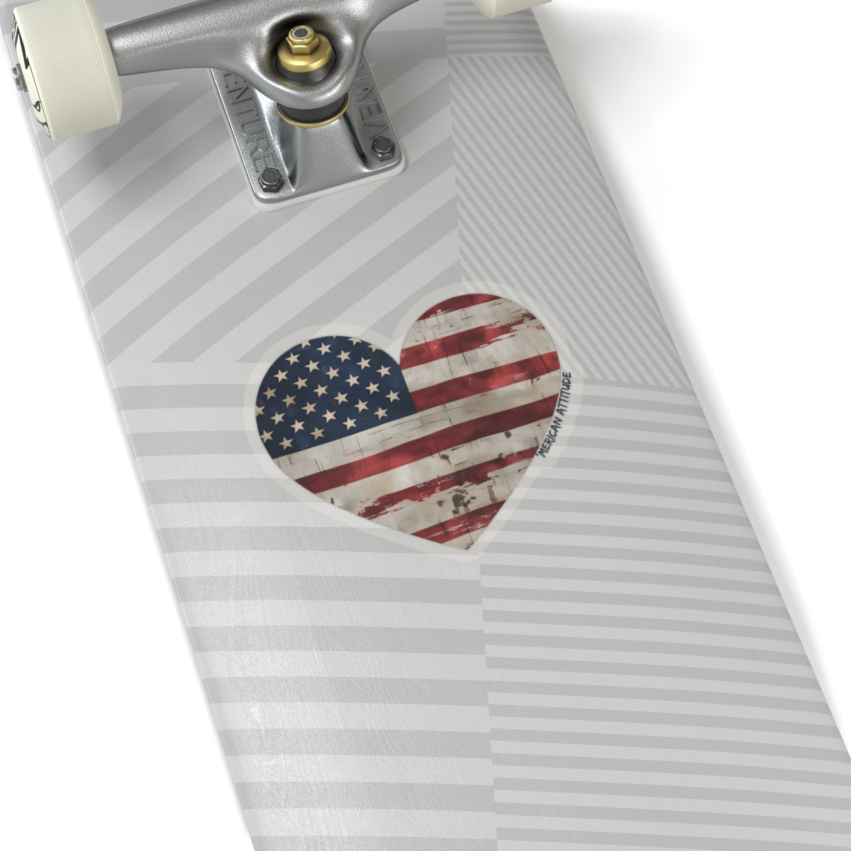 The Flag Is In Your Heart Sticker (Black)