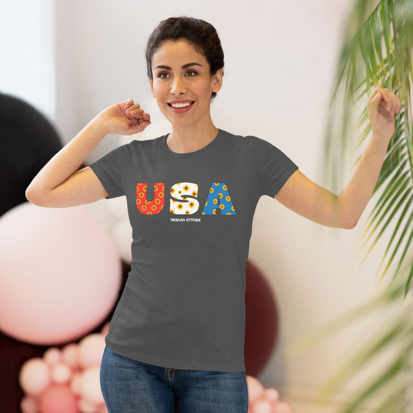 USA Sunflowers T-shirt (Women)