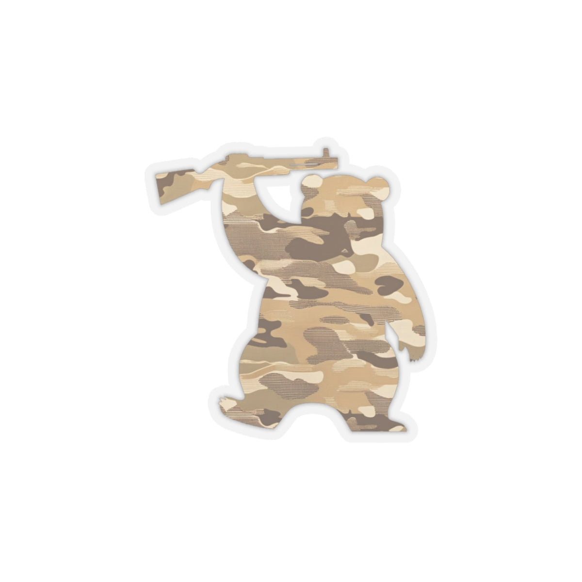 MA Armed Bear Logo Sticker (Camo 4)