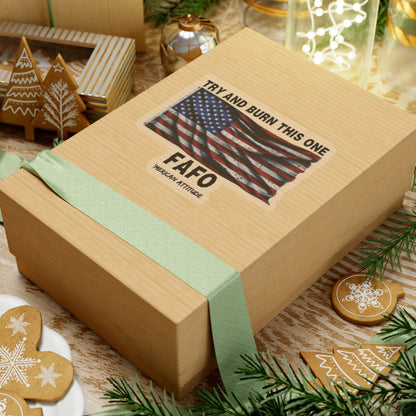 Try And Burn This One Sticker (Black)