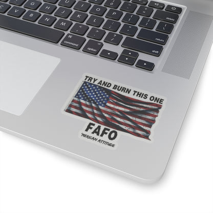 Try And Burn This One Sticker (Black)