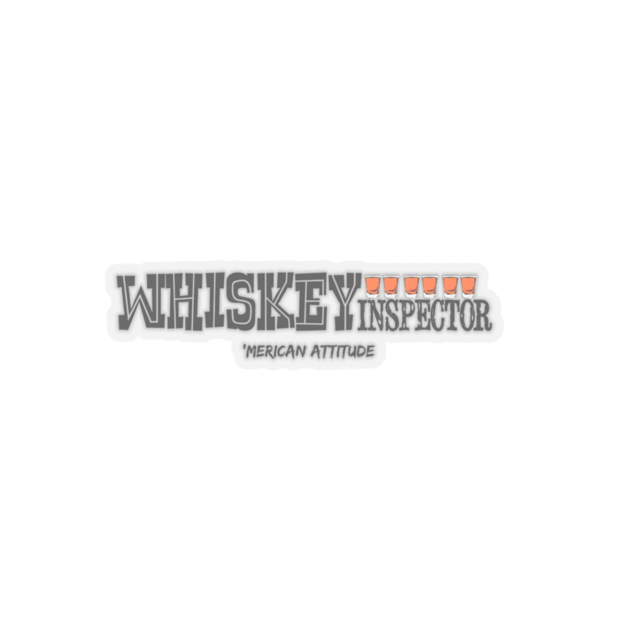 Whiskey Inspector Sticker (Black)