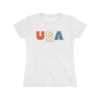 USA Sunflowers T-shirt (Women)