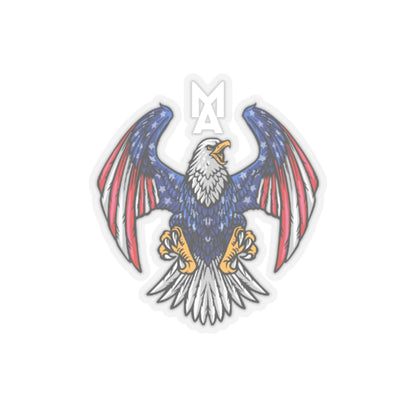 MA Eagle Logo Sticker (White)