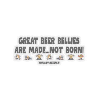Great Beer Bellies Sticker (Black)
