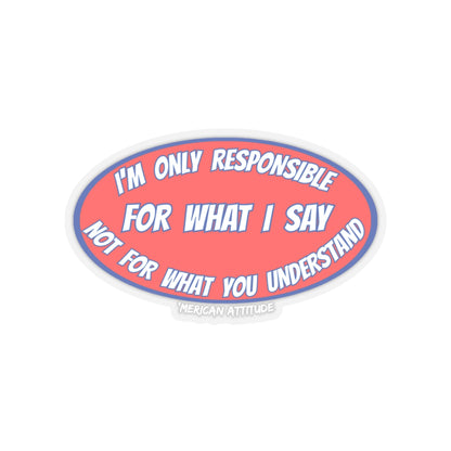 Responsible Sticker (White)