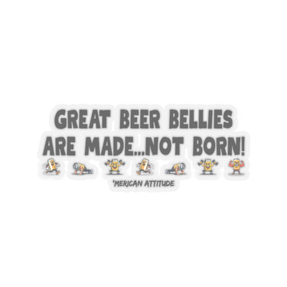 Great Beer Bellies Sticker (Black)