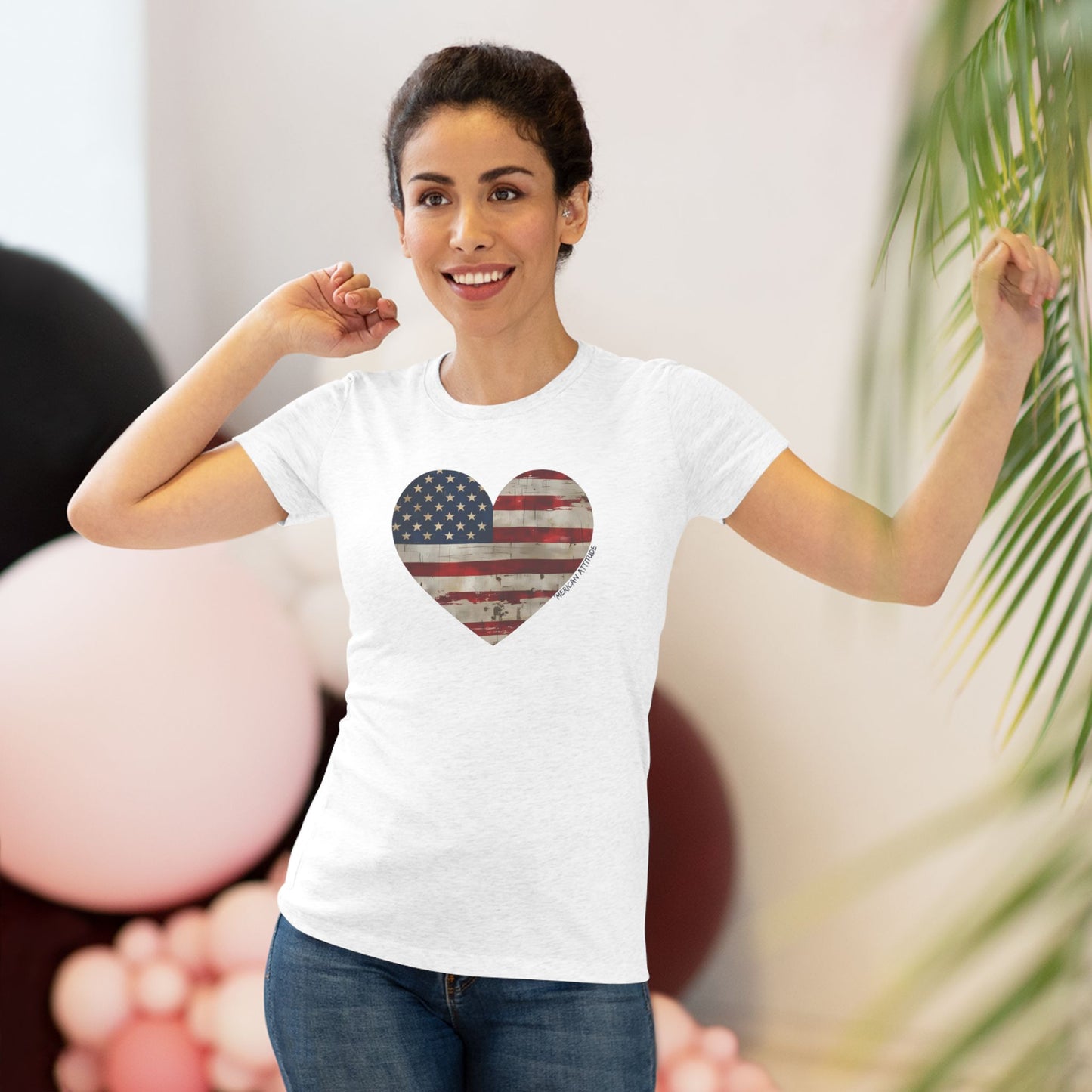 The Flag Is In Your Heart T-shirt (Women)