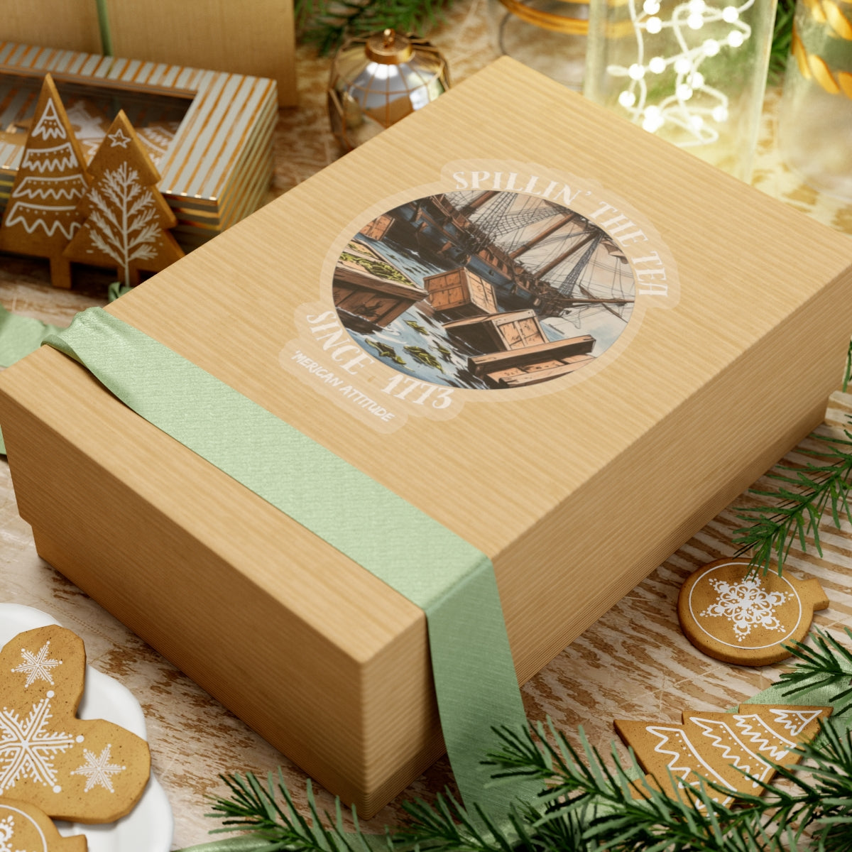 Spillin' The Tea Sticker (White)